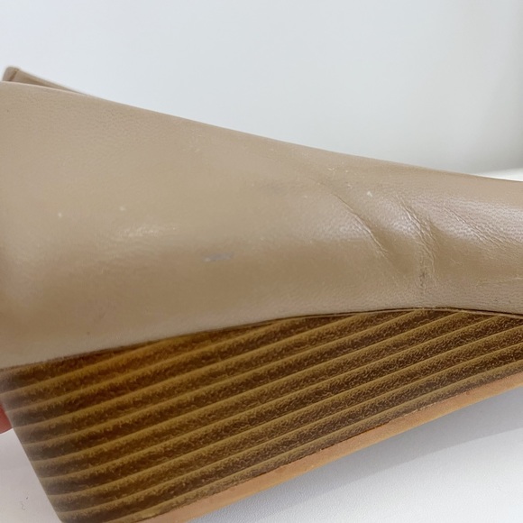 Cole Haan Open Toe Wedge in Tan - Picture 7 of 7